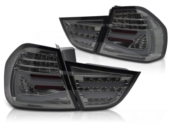 Voll LED Lightbar Rückleuchten für BMW E90 LCI Limo Bj. 08-12 Smoke